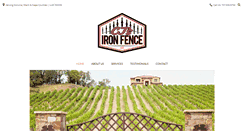 Desktop Screenshot of cjsironfence.com